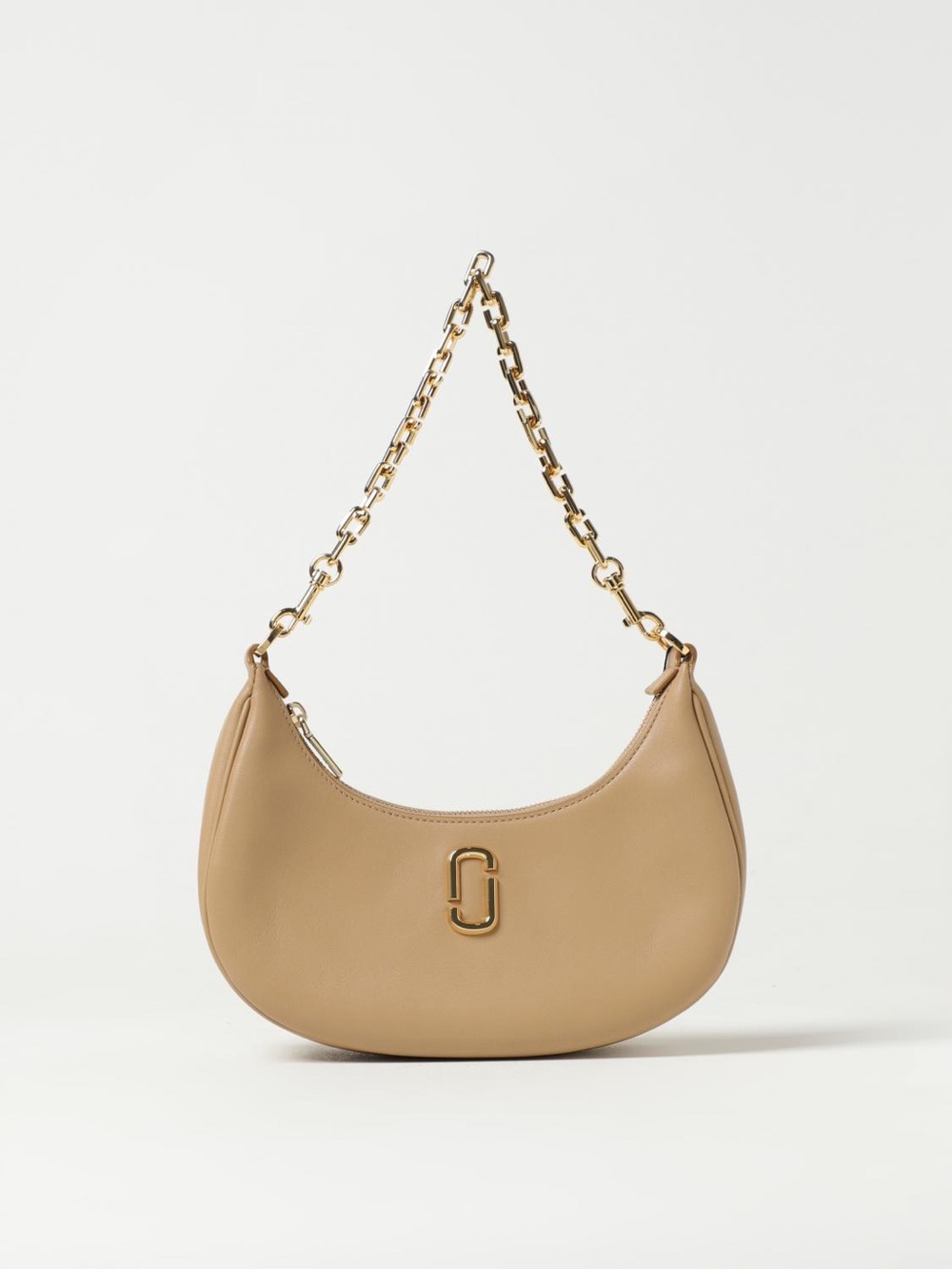 Marc Jacobs Tan Leather Shoulder Bag with Gold Chain - Picture 3 of 13